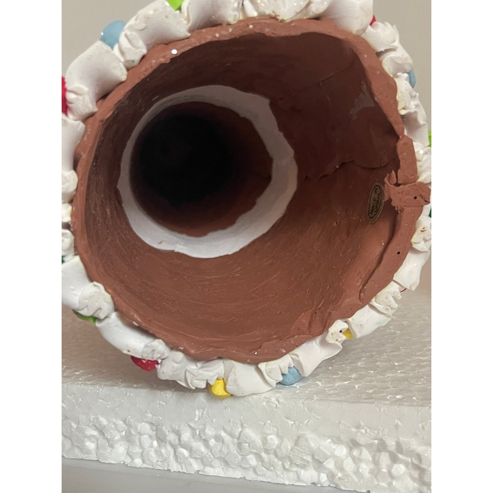 Village Gingerbread Ice Cream Cone Christmas Tree Lot Sugar Spice Village Decor - Picture 2 of 12